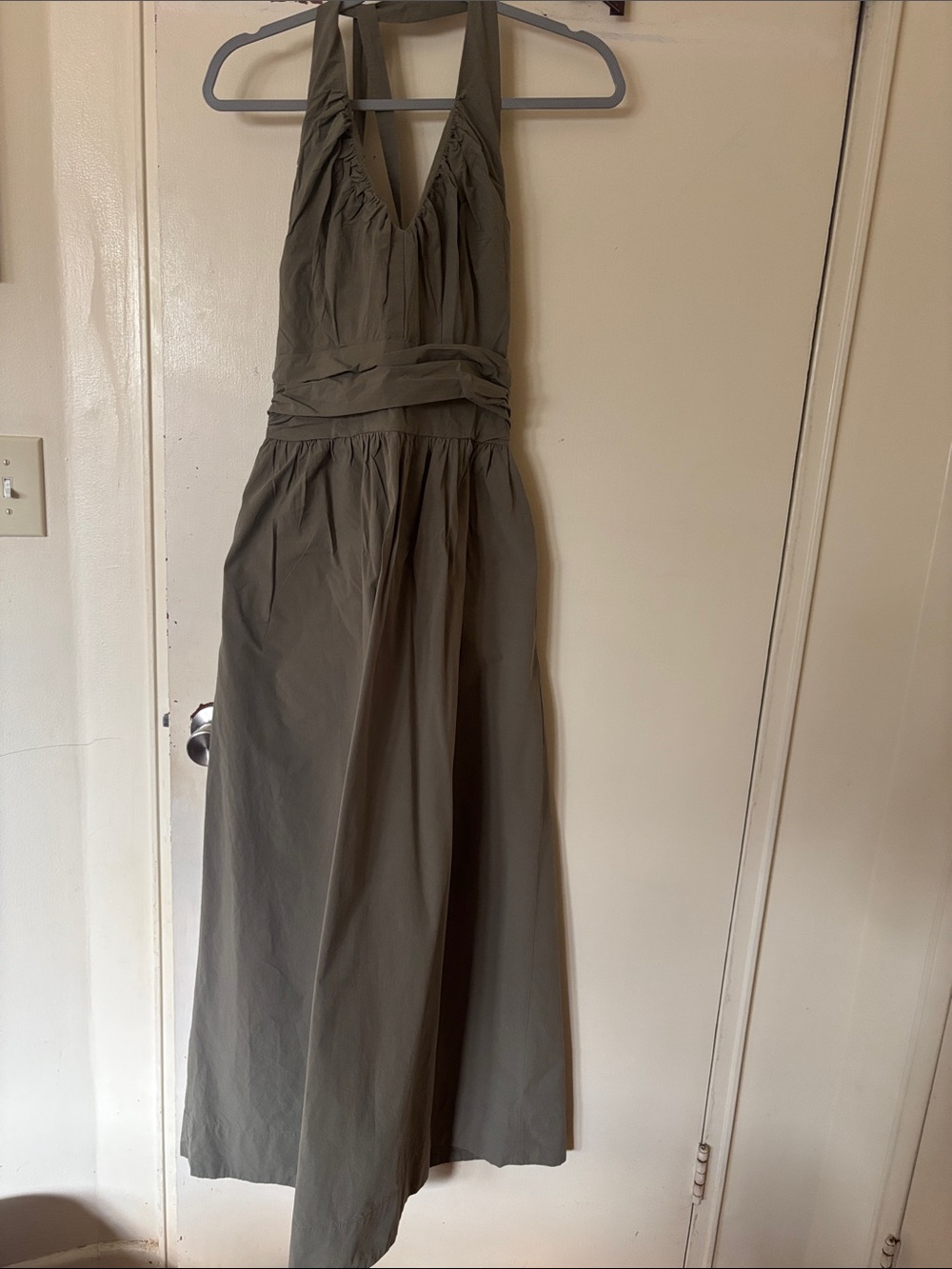Maxi halter cotton dress
